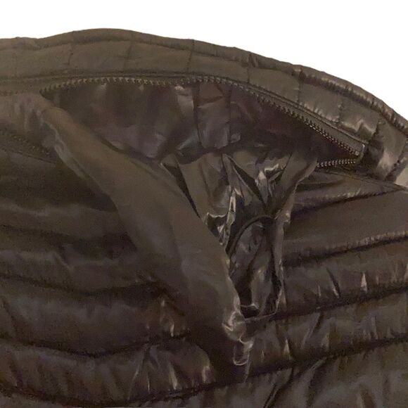 FILA Black Puffer Jacket with Breast Cancer Awareness Pink Ribbon on Sleeve - Picture 5 of 7